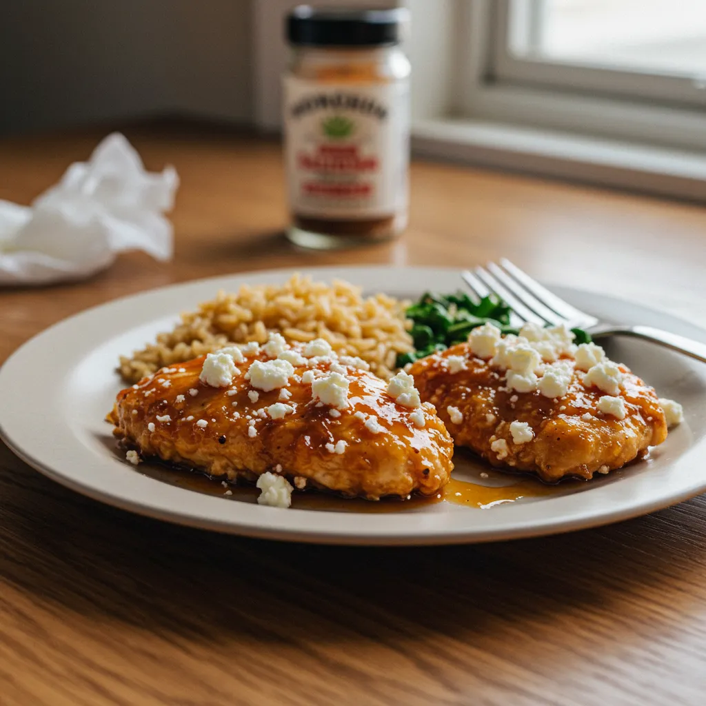 Crispy Hot Honey Feta Chicken Recipe: Sweet & Spicy Mediterranean Perfection - tertiary view